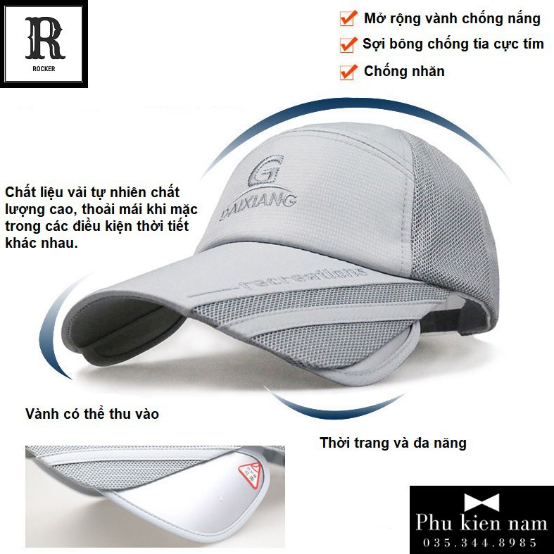 Mũ Lưỡi Trai Câu Cá Chồng Nắng Chống Muỗi Hoạt Động Ngoài Trời M072