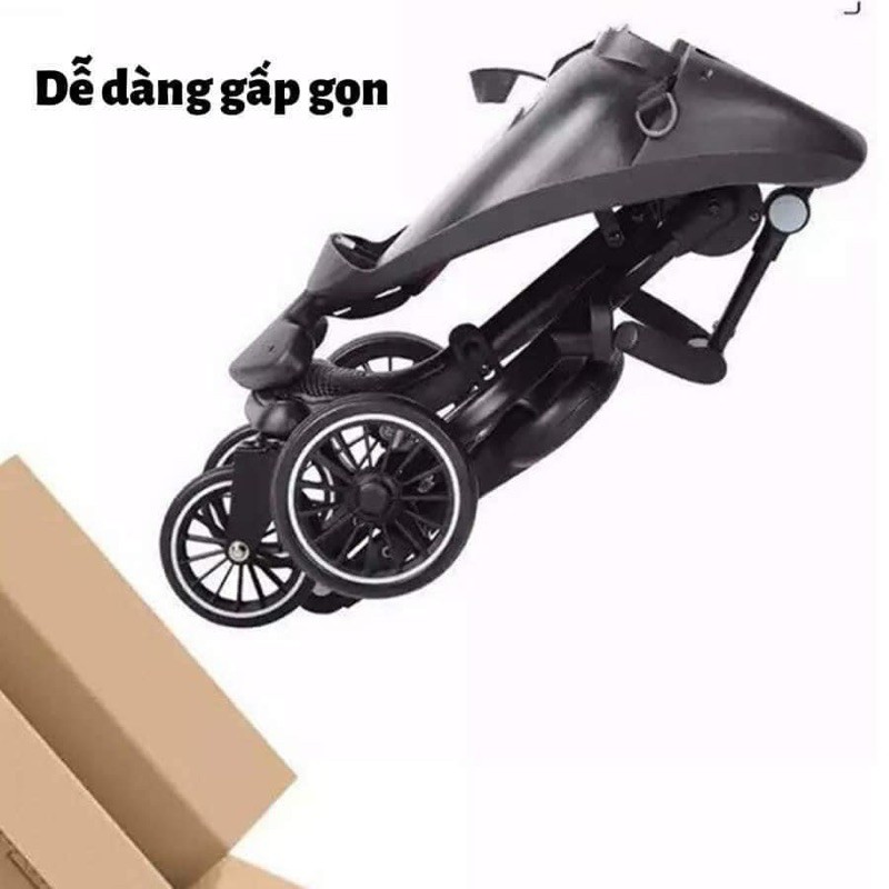 Xe đẩy đi bộ gập gọn baobaohao V3 siêu tiện lợi có ô (2 chiều)