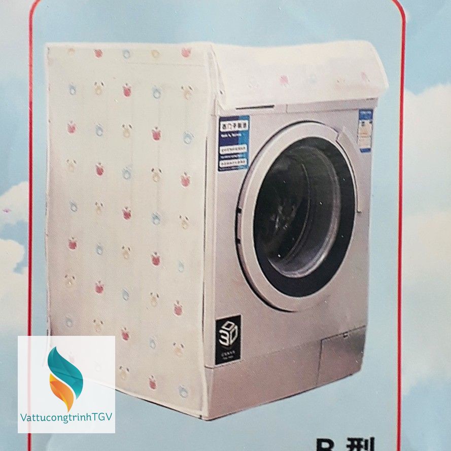 Áo trùm CLC siêu dày cho máy giặt cửa ngang kích thước 61cm x 64cm x 90cm
