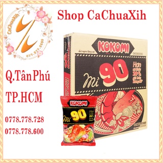 Mì Kokomi 90 tôm chua cay Thùng 30 gói 90g