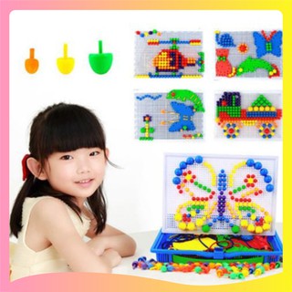 [Đồ chơi trí tuệ] Bộ xếp hình núm nhựa _Shop 1108