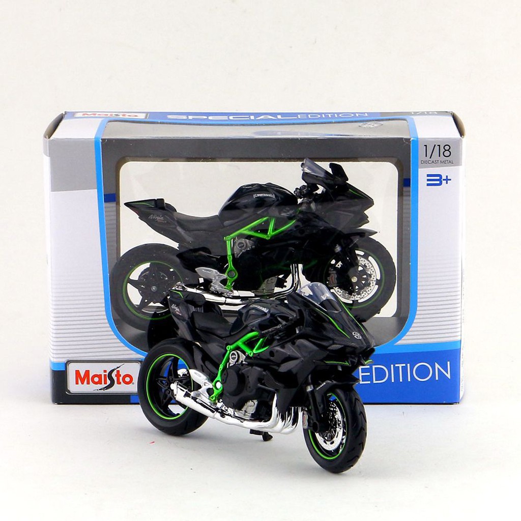 Mô Hình Xe Mô Tô Kawasaki H2R Tỉ Lệ 1:18