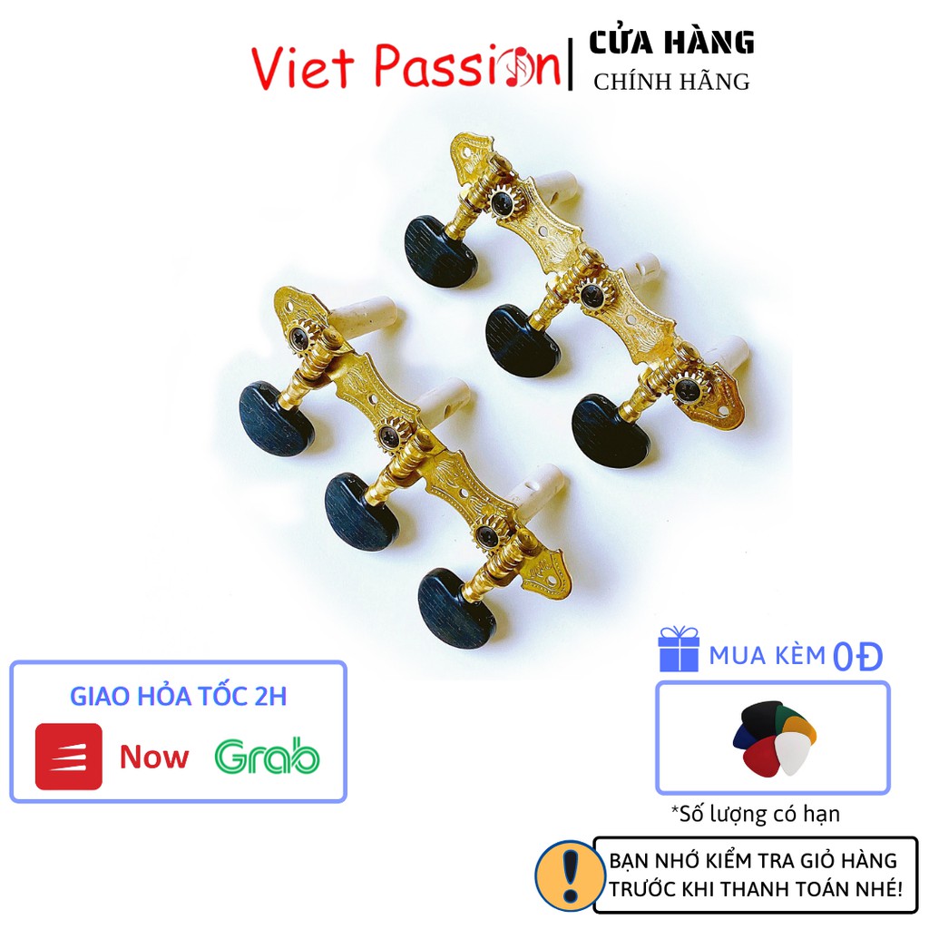 Khóa đàn guitar classic cao cấp có đủ 2 bên khóa kèm ốc vít vietpassion