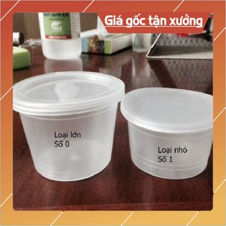 Sỉ 50 Cốc Nhựa Làm Caramen, Sữa Chua Có Nắp Loại to 100ml