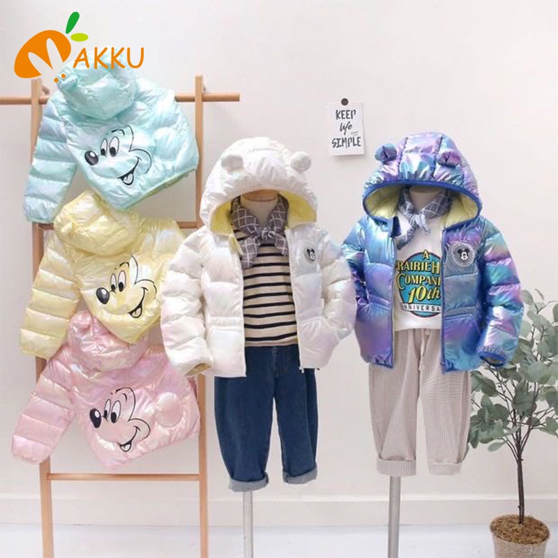 Áo Khoác Phao Hình Chuột mickey Đáng Yêu Cho Bé Akkku