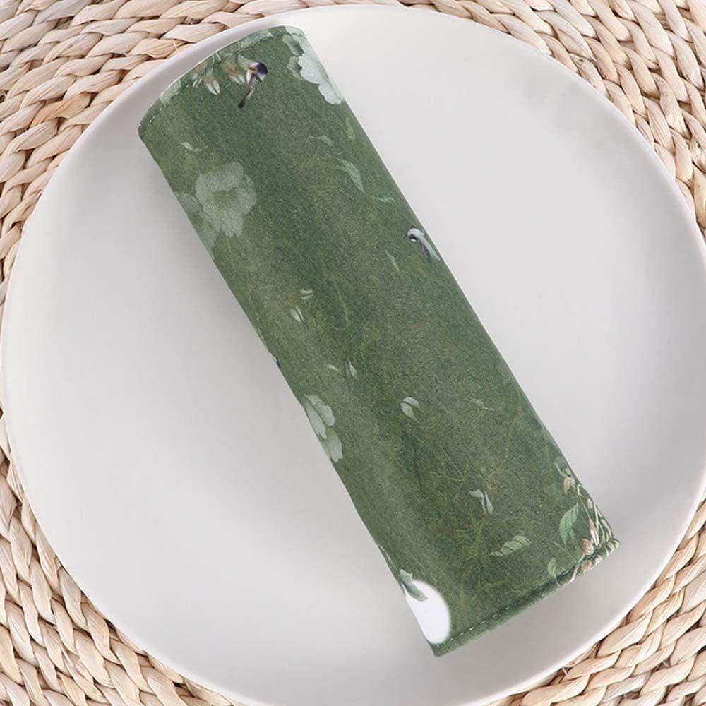Túi Đựng Bút Họa Tiết Hoa Sen / Chim Hạc Kiểu Vintage Trung Hoa Dễ Thương