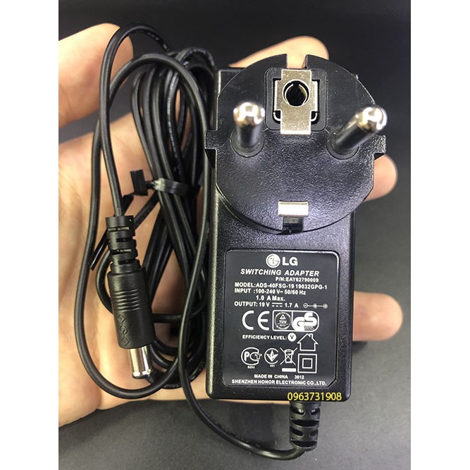 Adapter nguồn cho màn hình LG 19V 1.7A CHÍNH HÃNG