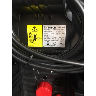 [CHÍNH HÃNG] Máy xịt rửa cao áp Bosch GHP 5-55