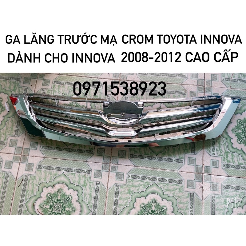 CA LĂNG TRƯỚC MẠ CROM KÈM LOGO CÓ ĐẾ XỊN. DÀNH CHO TOYOTA INNOVA 2008-2012