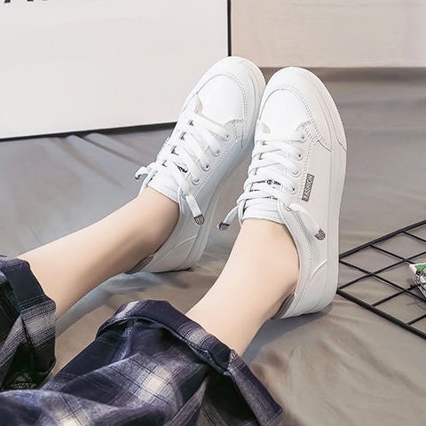 Giày đế bằng phối lưới phong cách thể thao thiết kế thời trang cho nữ