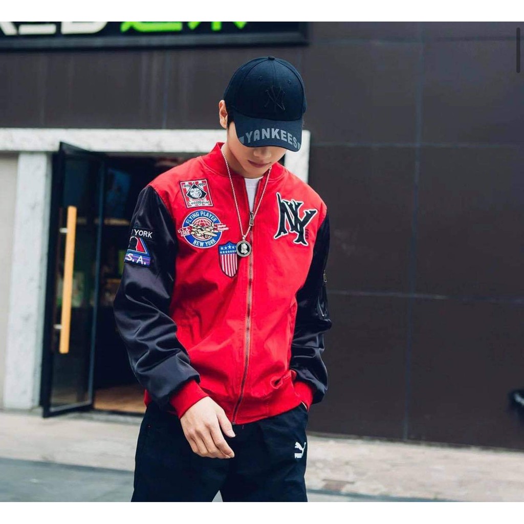 ÁO KHOÁC MLBNY BOMBER MARINE