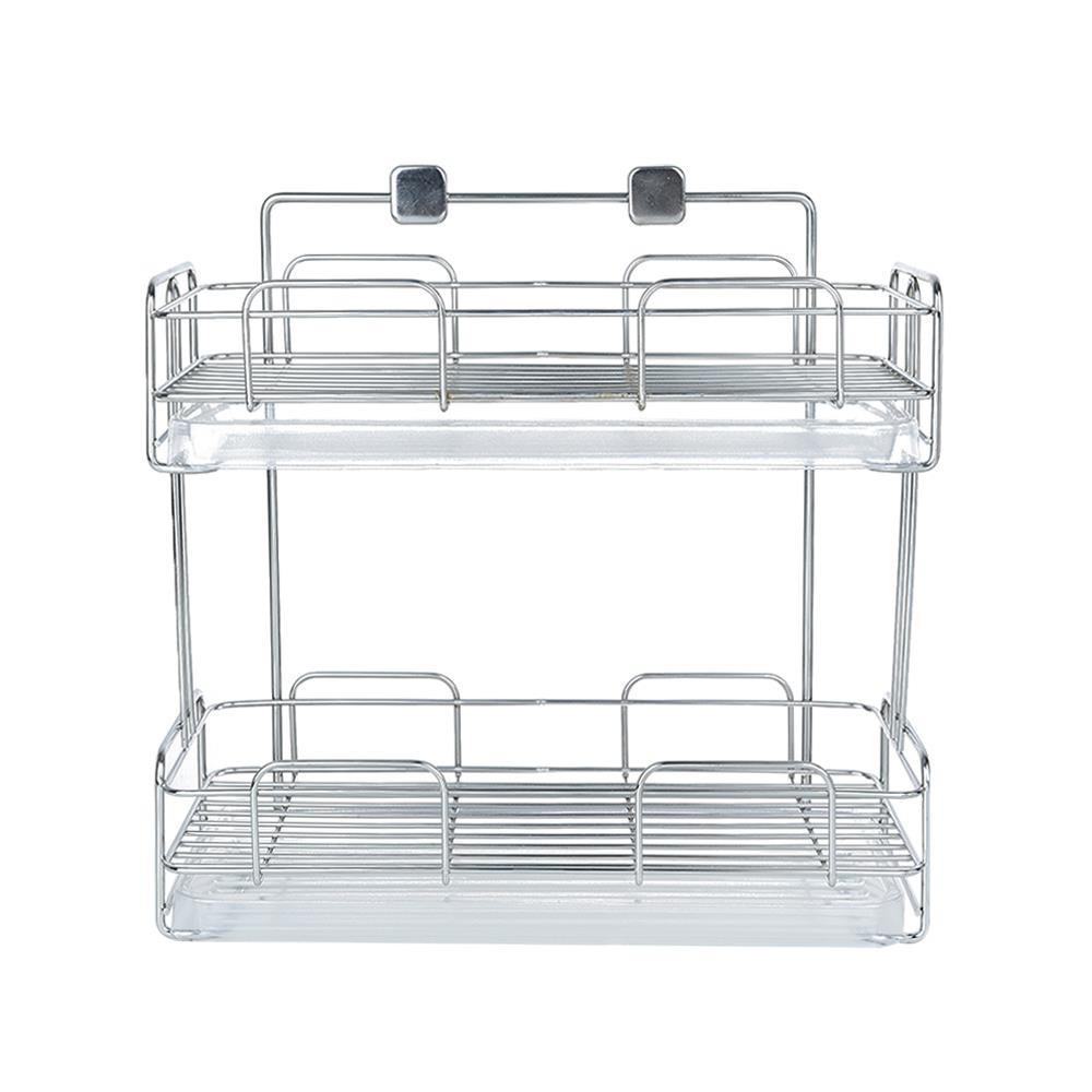 HomeBase KECH Kệ Inox Kệ đựng đồ nhà bếp kệ đựng chén đĩa treo tường Thái Lan W33xD27.5xH16 Cm