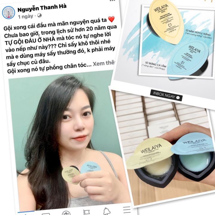 Dầu Ggội xả Phục Hồi Tóc Hư Tổn Đa Tầng Nấm Truffle Weilaiya giúp Chăm Sóc Tóc Khô Xơ Gãy Rụng MINI TEST | BigBuy360 - bigbuy360.vn