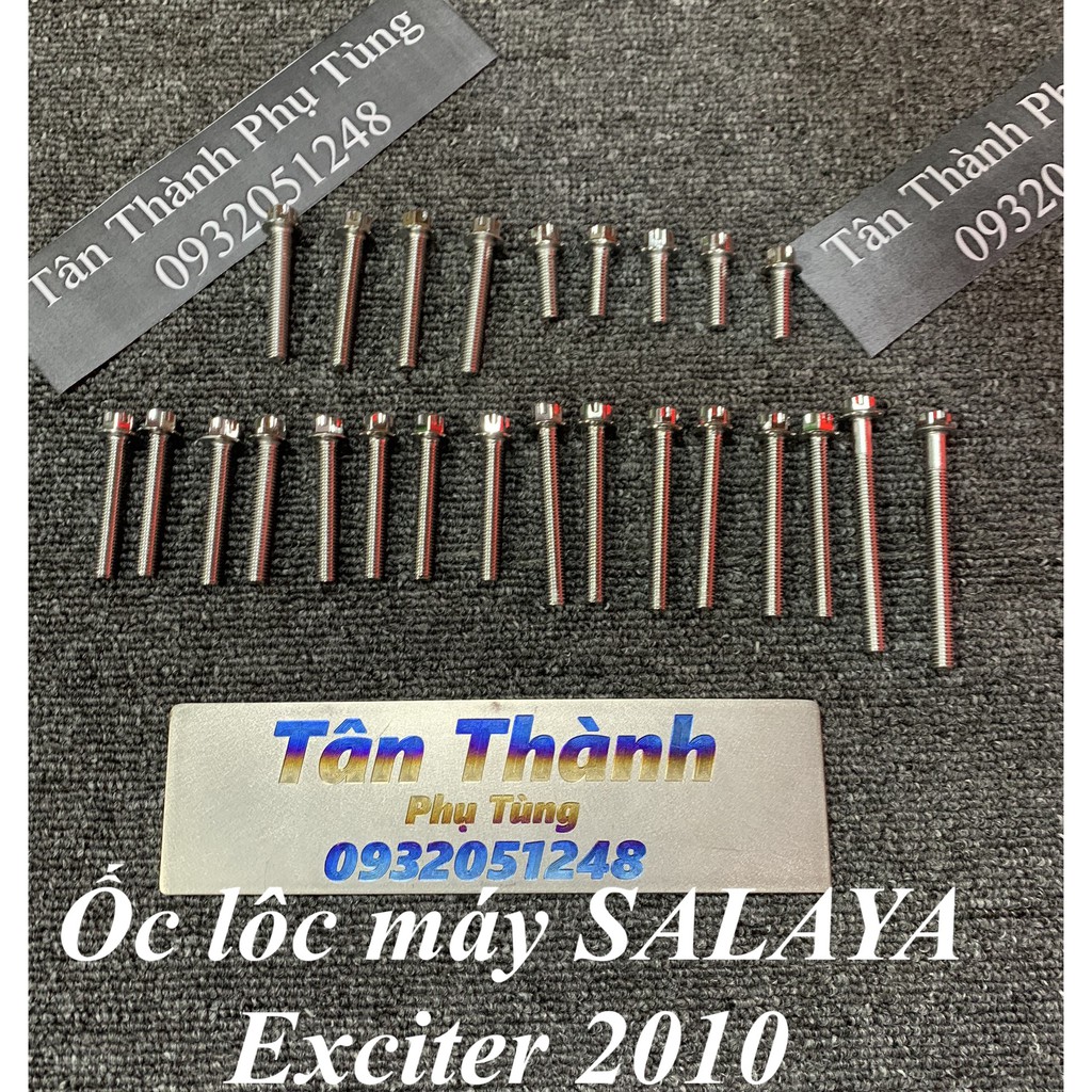 Bộ ốc lốc máy SALAYA Exciter 2010 Inox