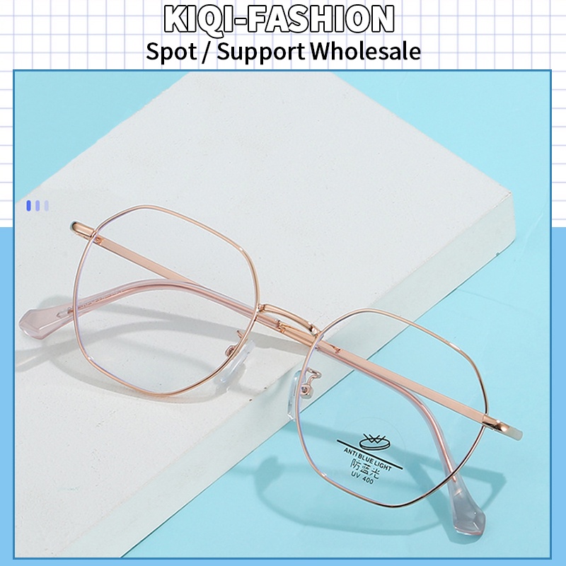 (KIQI-FASHION) COD Mắt Kính Phẳng Siêu Nhẹ Chống Ánh Sáng Xanh Thời Trang Cho Nam Nữ
