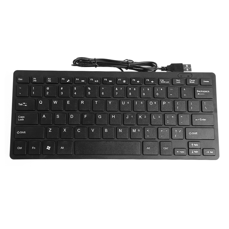 Bàn Phím Mini Có Dây Kết Nối USB Đa Phương Tiện Cho Notebook Laptop PC