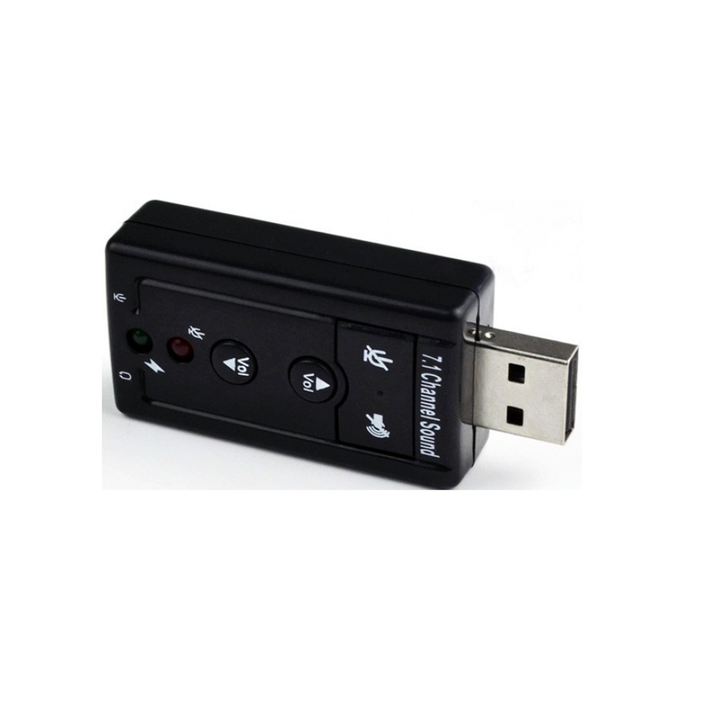 FreeShip USB cho ra Sound Âm thanh 7.1 cực hay bổ trợ cho tai nghe khi Laptop không có or 1 cổng AUX LP20413 Vn