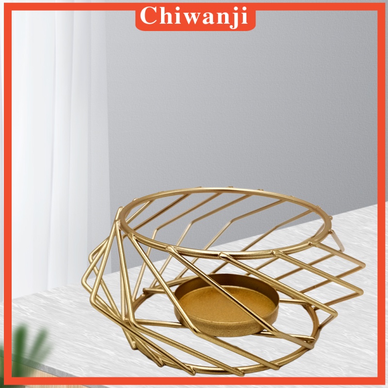 [CHIWANJI] Tea Light Candle Holder Metal Cage Candlestick for Desktop Home Decoration