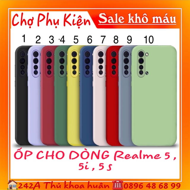 Ốp chống bẩn , kiêm bảo vệ camera cho dòng realme 5 , 5s , 5i