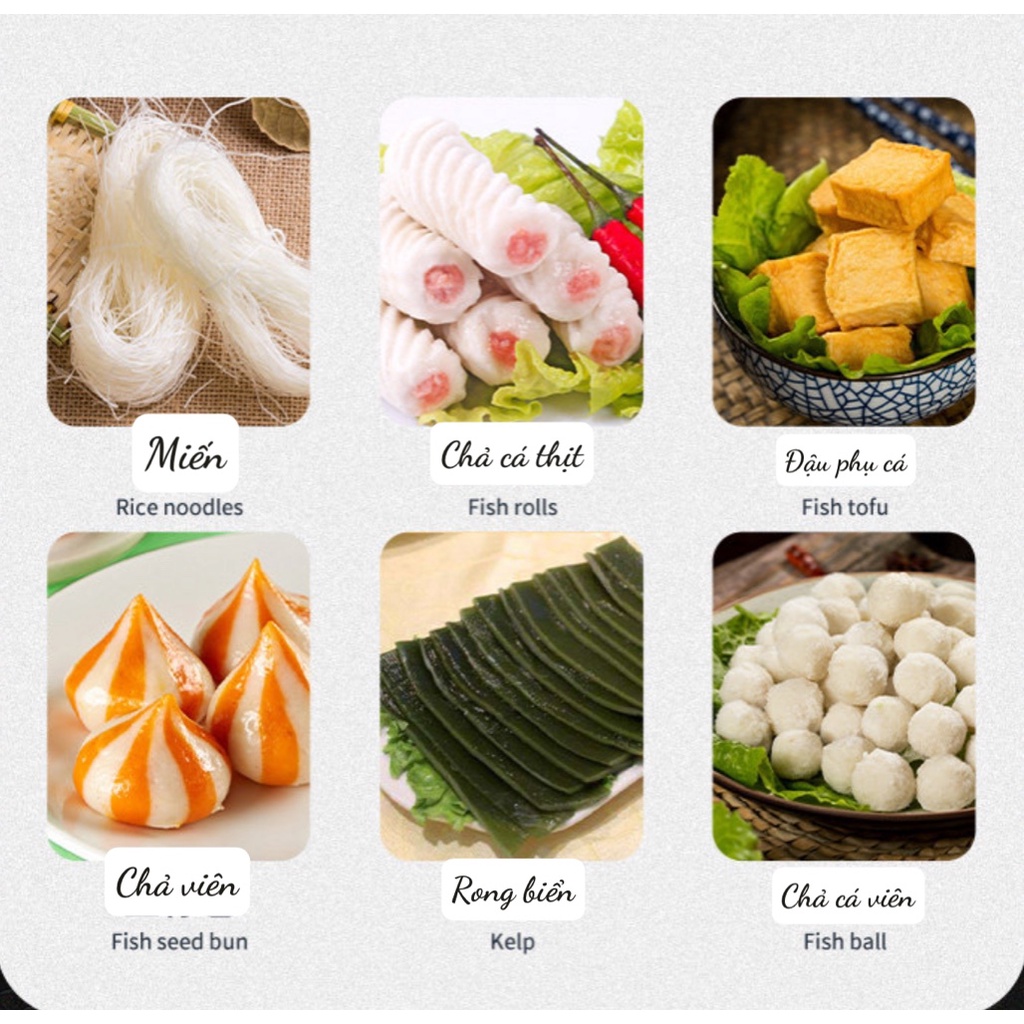 Lẩu tự sôi Lẩu hải sản Lẩu cốc viên hải sản