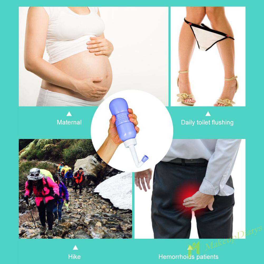 450ml Đơn giản làm sạch hậu môn Đàn ông mang thai Hậu môn Máy giặt cầm tay Phụ nữ Âm đạo Người cao tuổi Công cụ rửa hậu