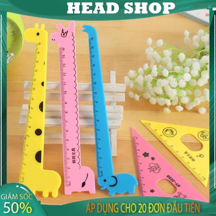 BỘ THƯỚC KẺ EKE HÌNH HƯƠU CHO HỌC SINH HEADSHOP