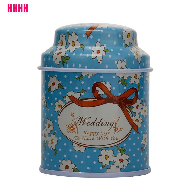 Hộp thiếc đựng trà/ cà phê/ kẹo/ đường họa tiết dễ thương