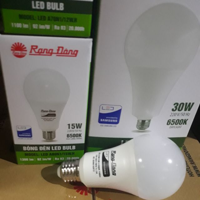 Bóng đèn Led 12w/15w/20w/30w E27 RĐ