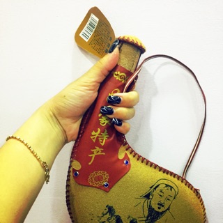 Bình rượu da dê Mông Cổ kiếm hiệp