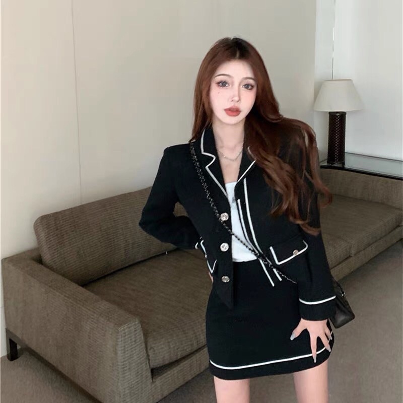 TKLIHN Set váy VEST dạ sang chảnh ulzzang HOT FASHIONITA 2021 KÈM 2 ẢNH THẬT