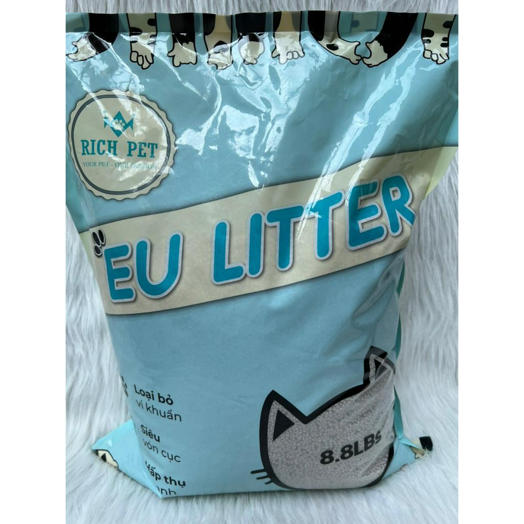 Cát EU Litter 8.8L, Cát vệ sinh cho mèo Eu Litter vón cục khử mùi