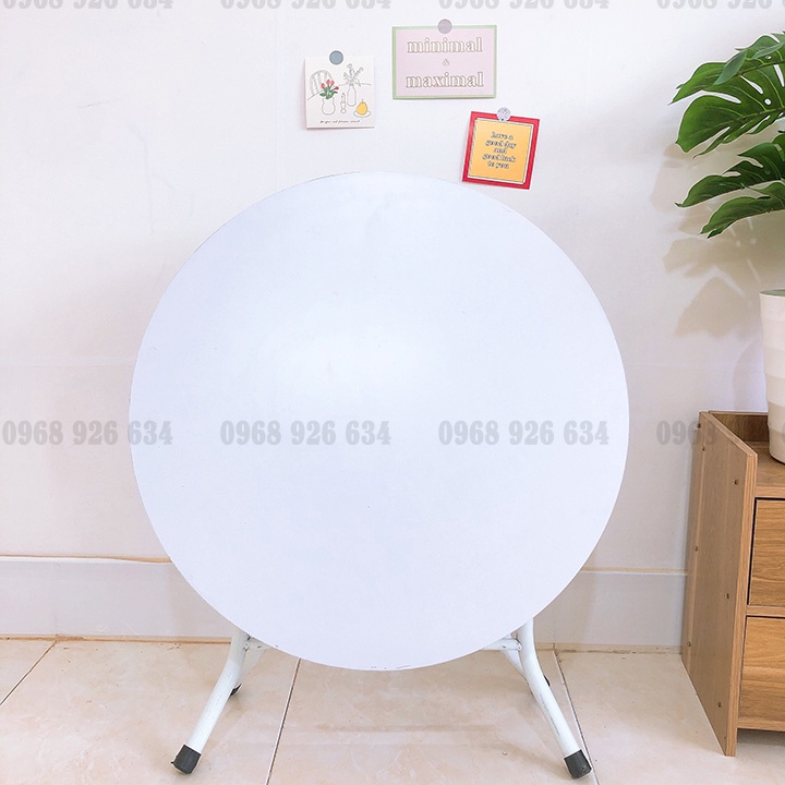 Bàn tròn FREESHIP Bàn trà đường kính 60cm - Bàn ăn gấp gọn  - Bàn cafe decor nhà cửa xinh xắn