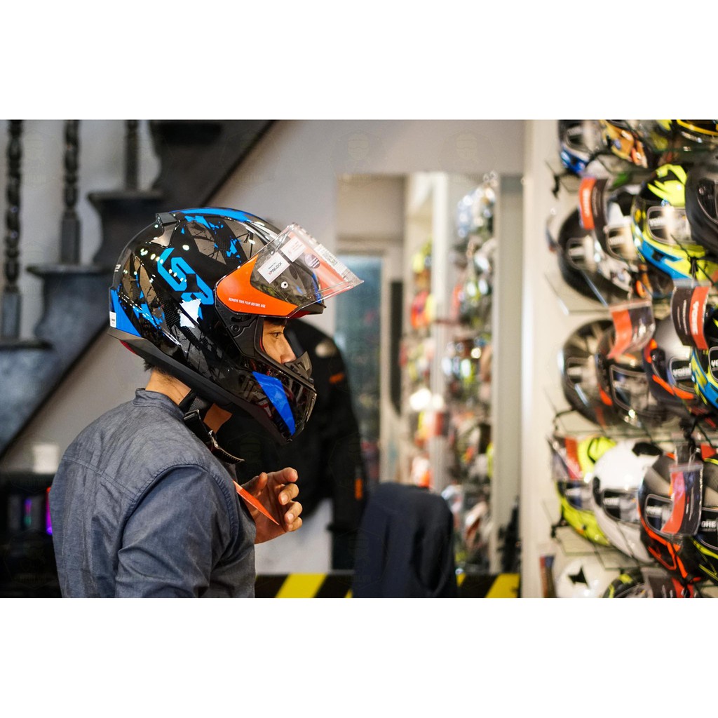 Mũ Fullface LS2 FF353 Rapid Đạt Chuẩn Quốc Tế Palimnesis - Helmets 4U