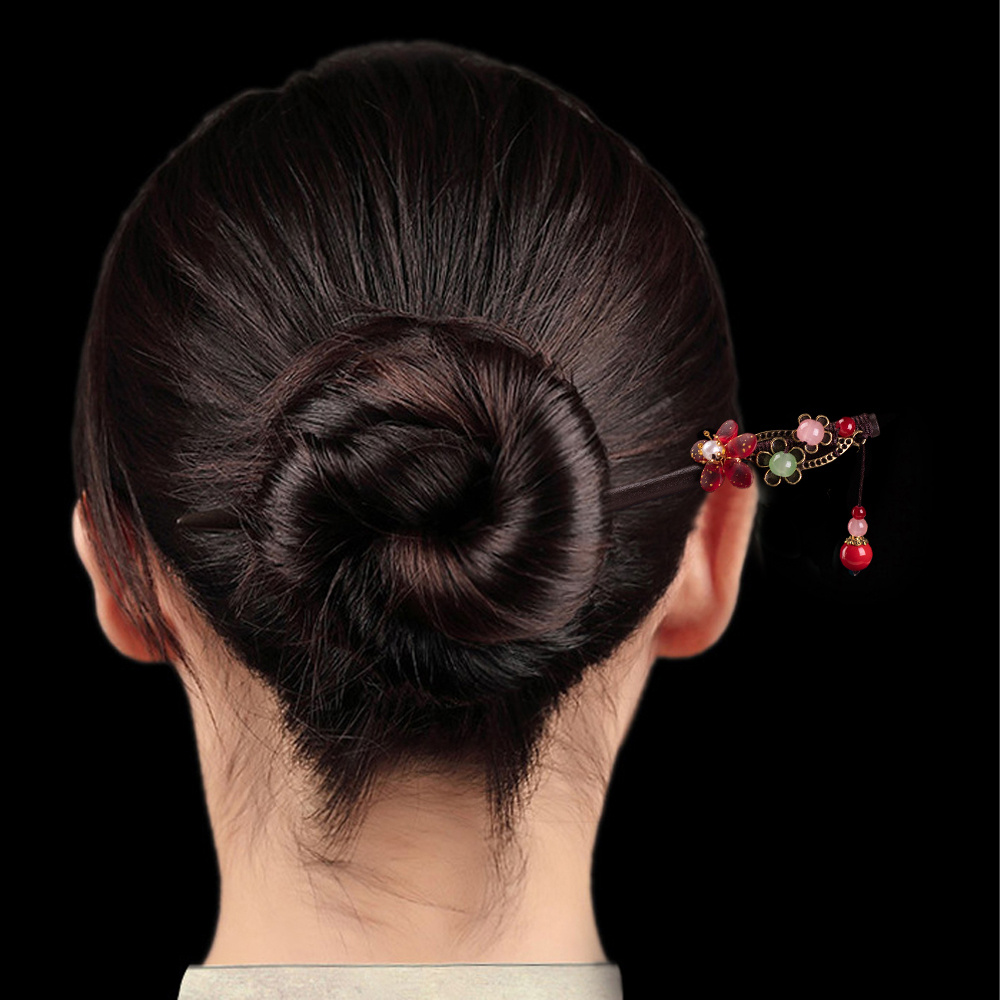 Trâm cài tóc bằng gỗ phong cách Trung Hoa cổ điển thời trang dành cho nữ