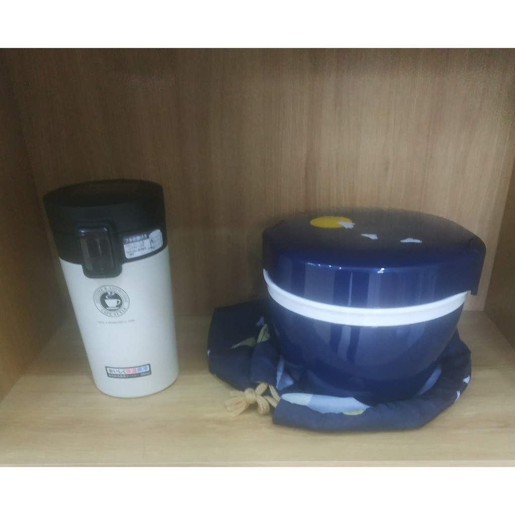 Hộp cơm giữ nhiệt Asvel Nhật Bản (HLB – CD800) 800ml họa tiết Trăng&amp;Thỏ kèm túi