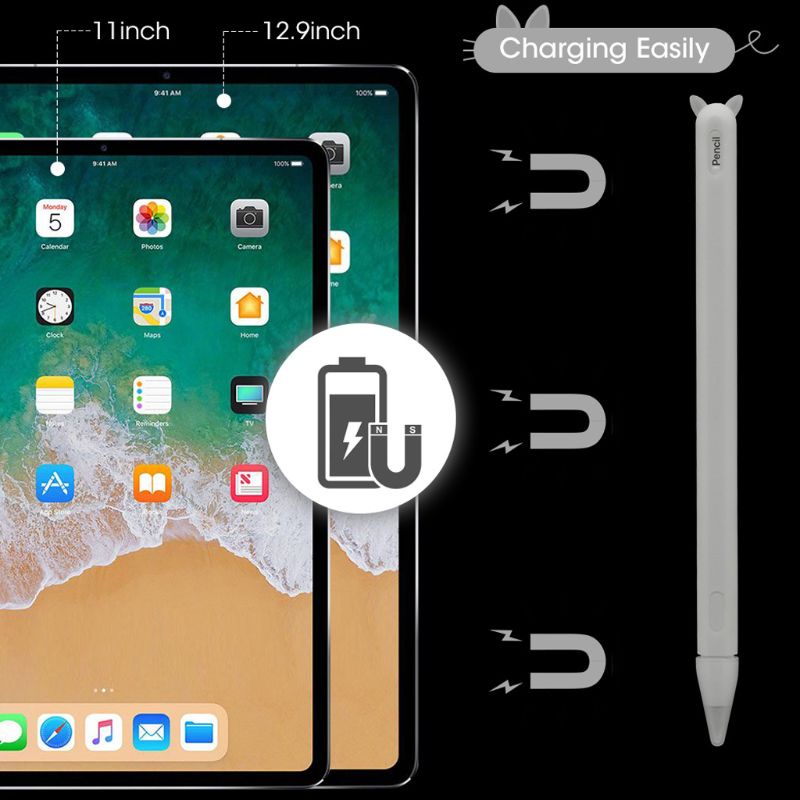 Vỏ Bọc Bảo Vệ Bút Cảm Ứng Bằng Silicon Mềm Cho pro Pencil 2nd