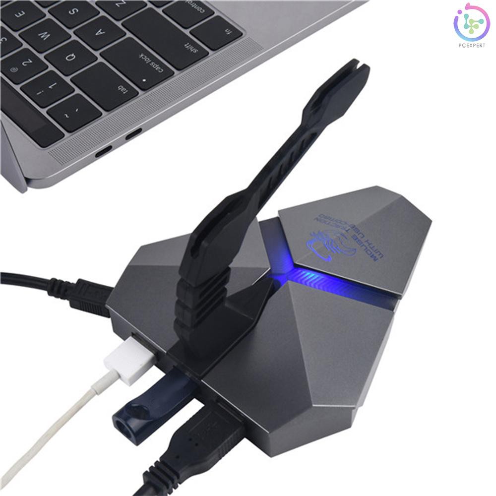 Chuột HUB 3 cổng USB 2.0 kết nối truyền dữ liệu hỗ trợ thẻ SD