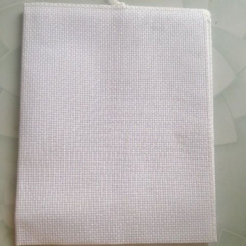 Vải Aida 11ct trắng KT 40x40