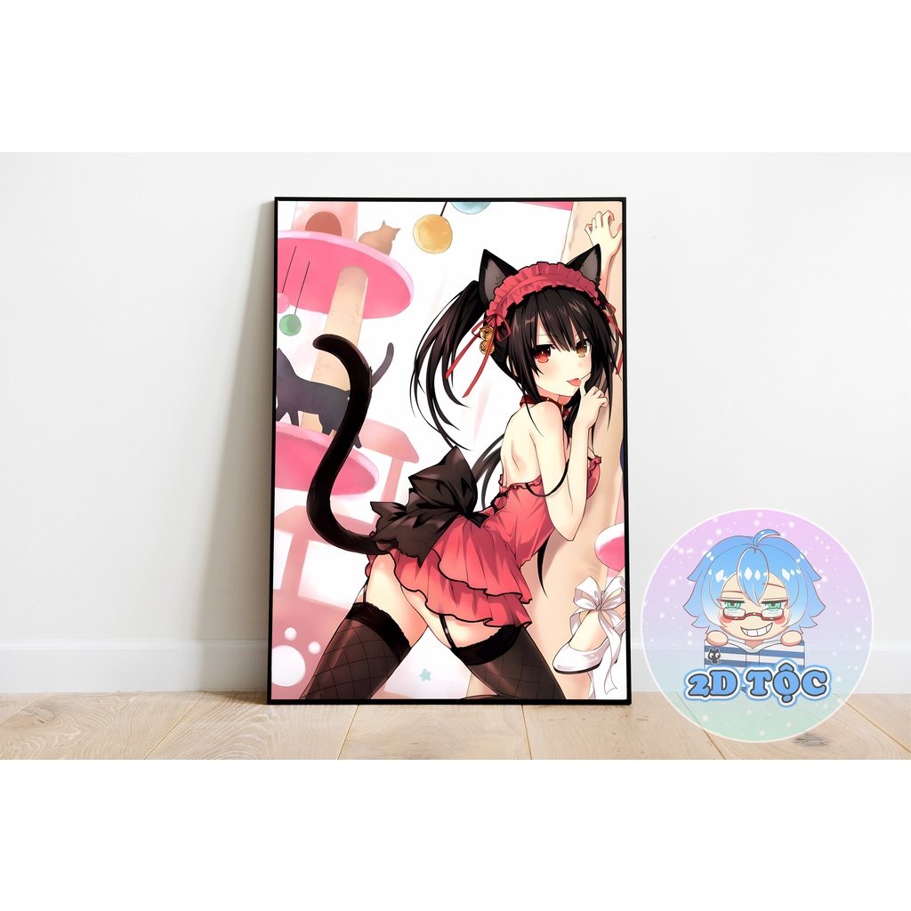 TRANH POSTER A3 TOKISAKI KURUMI (3) ANIME MANGA DATE A LIVE CHẤT LIỆU GIẤY CAO CẤP - 2D TỘC SHOP