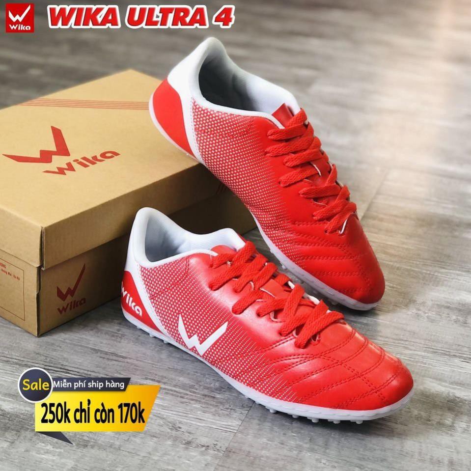 Giày Đá Bóng, Giày Đá Banh Wika Ultra 4 chính hãng phù hợp nhiều loại sân - Tặng tất.
