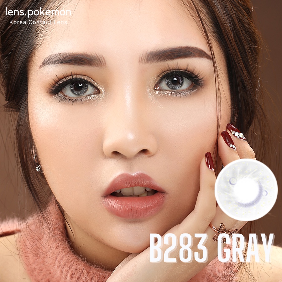 Lens mắt  thời trang  Hàn Quốc màu xám GRAY mã B283