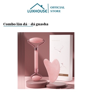 Thanh lăn mặt đá, Guasha đá An Gem, cây lăn mặt nâng cơ massage tự nhiên