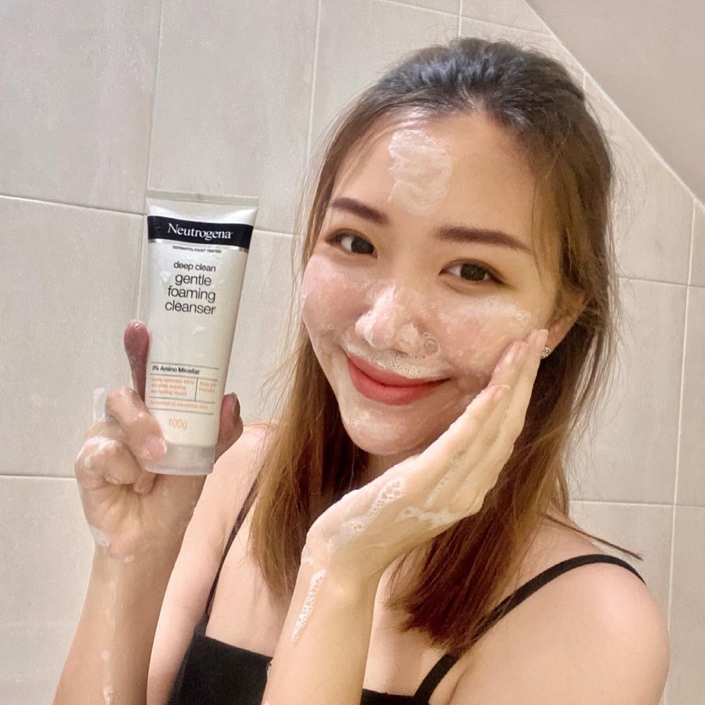 Sữa Rửa Mặt Neutrogena Deep Clean Gentle Foaming Cleanser 8% Amino Micellar