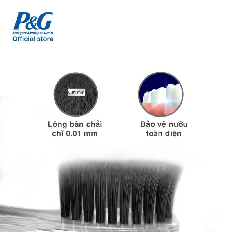 Bàn chải đánh răng oralb tinh chất trà xanh lông bàn chải mềm mại