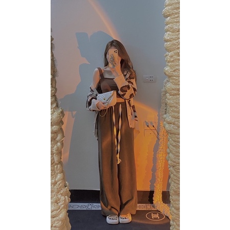 Quần xuông nhung tăm( Ảnh thật shop chụp) | BigBuy360 - bigbuy360.vn