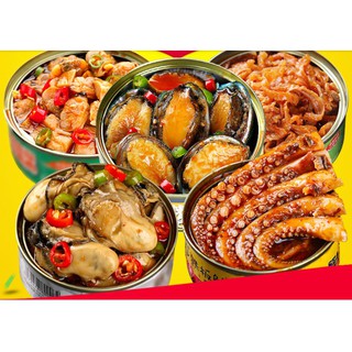 (Hàng Order TQ) Set 5 hộp Hải sản cay đóng hộp siêu ngon - siêu cay