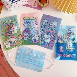 Giao ngẫu nhiên mẫu - túi zip đựng khẩu trang, phụ kiện xinh