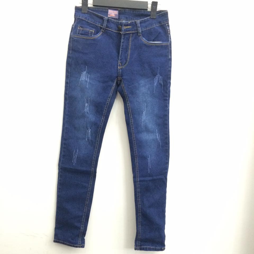 Quần Jean Nam Xước Nhẹ Màu Xanh Đậm Dáng Trẻ Trung | BigBuy360 - bigbuy360.vn