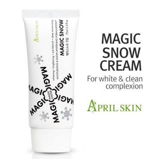 Kem Dưỡng Trắng APRIL SKIN Magic Snow Cream Moisturizing & Snow Whitening Formulation 70ml