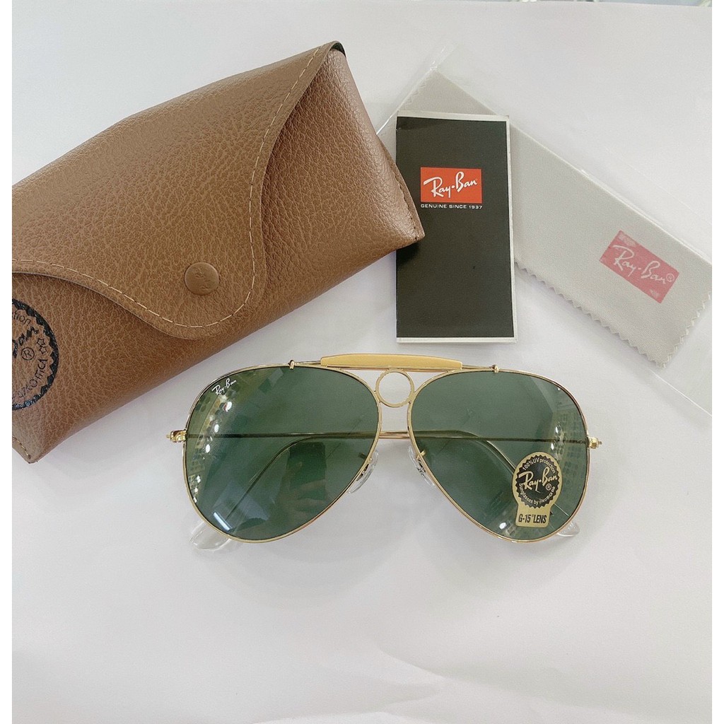 Kính mát 3 cầu Rayban - Kính râm nam cao cấp, tròng thủy tinh cường lực, gọng hợp kim chống gỉ (nhập khẩu Ý)